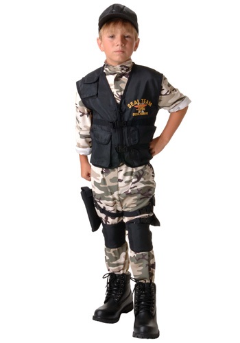 チャイルド SEAL Team コスチューム | 子供 こども コスプレ 衣装 仮装 かわいい イベント 飾り おもしろ 学芸会 発表会 オシャレ ハロウイン パーティ カワイイ 小学生 キッズ ギフト プレゼント｜Mars shop