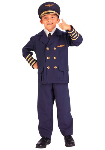 チャイルド Airline Pilot コスチューム | 子供 こども コスプレ 衣装 仮装 かわいい イベント 飾り おもしろ 学芸会 発表会 オシャレ ハロウイン パーティ カワイイ 小学生 キッズ ギフト プレゼント|Mars shop