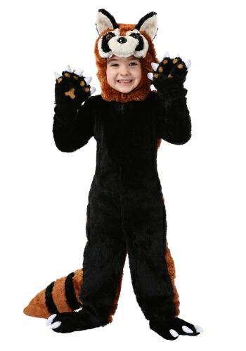 幼児 レッド パンダ 動物 コスチューム | 子供 こども コスプレ 衣装 仮装 かわいい イベント 飾り おもしろ 学芸会 発表会 オシャレ ハロウイン パーティ カワイイ 小学生 キッズ ギフト プレゼント｜Mars shop