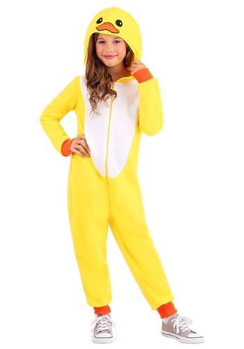 Yellow キッズ Duck Onesie | 子供 こども コスプレ 衣装 仮装 かわいい イベント 飾り おもしろ 学芸会 発表会 オシャレ ハロウイン パーティ カワイイ 小学生 キッズ ギフト プレゼント｜Mars shop