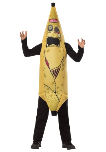チャイルド ゾンビ Banana コスチューム | 子供 こども コスプレ 衣装 仮装 かわいい イベント 飾り おもしろ 学芸会 発表会 オシャレ ハロウイン パーティ カワイイ 小学生 キッズ ギフト プレゼント|Mars shop