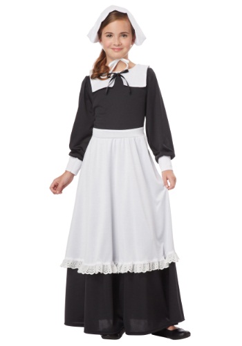 ガールズ Pilgrim コスチューム Outfit | 子供 こども コスプレ 衣装 仮装 かわいい イベント 飾り おもしろ 学芸会 発表会 オシャレ ハロウイン パーティ カワイイ 小学生 キッズ ギフト プレゼント|Mars shop