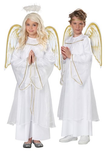 Unisex Holiday Angel キッズ コスチューム | 子供 こども コスプレ 衣装 仮装 かわいい イベント 飾り おもしろ 学芸会 発表会 オシャレ ハロウイン パーティ カワイイ 小学生 キッズ ギフト プレゼント｜Mars shop