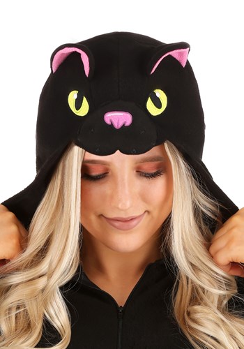 Adults ブラック Cat Onesie ハロウィン メンズ コスプレ 衣装 大人 男性 仮装 お洒落 おしゃれ かっこいい イベント ハロウィーン 飾り おもしろ 披露宴 学園祭 オシャレ ハロウイン パーティ 忘年会 Liceochiloe Cl