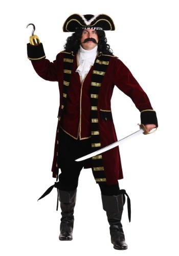 大きいサイズ デラックス Captain Hook コスチューム メンズ コスプレ 衣装 男性 仮装 男性用 イベント パーティ 学芸会 ギフト プレゼント|Mars shop