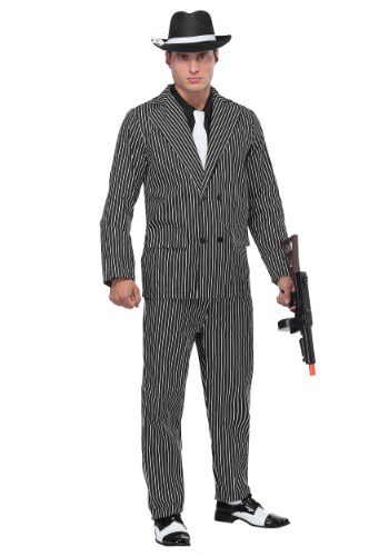 Men's Wide Pin Stripe Gangster コスチューム メンズ コスプレ 衣装 男性 仮装 男性用 イベント パーティ 学芸会 ギフト プレゼント｜Mars shop