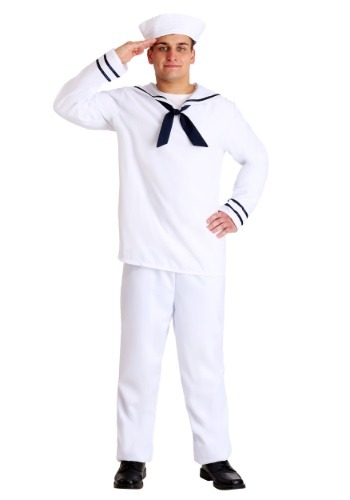 Men's ホワイト Sailor コスチューム メンズ コスプレ 衣装 男性 仮装 男性用 イベント パーティ 学芸会 ギフト プレゼント｜Mars shop