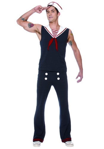Men's Deckhand Sailor コスチューム メンズ コスプレ 衣装 男性 仮装 男性用 イベント パーティ 学芸会 ギフト プレゼント|Mars shop