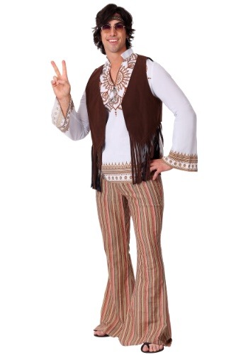 Men's Woodstock Hippie コスチューム メンズ コスプレ 衣装 男性 仮装 男性用 イベント パーティ 学芸会 ギフト プレゼント｜Mars shop