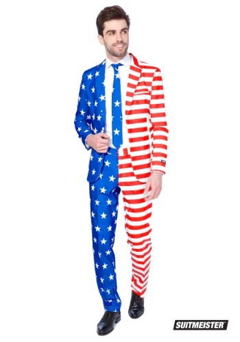 Men's USA Suitmeister Suit メンズ コスプレ 衣装 男性 仮装 男性用 イベント パーティ 学芸会 ギフト プレゼント｜Mars shop