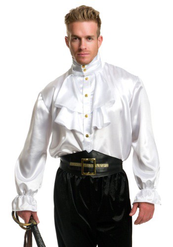 Mens ホワイト Satin Ruffle Shirt メンズ コスプレ 衣装 男性 仮装 男性用 イベント パーティ 学芸会 学芸会 ショー お遊戯会 二次会 忘年会 新年会 歓迎会 送迎会 出し物 余興 誕生日 発表会 ギフト プレゼント|Mars shop
