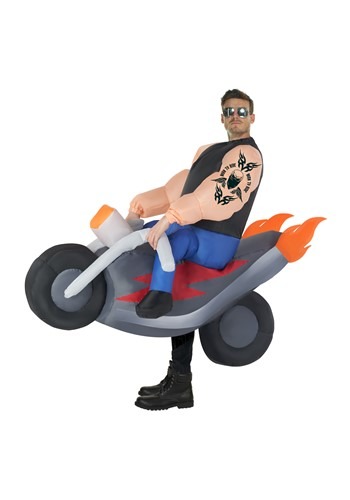 Inflatable Hell's Biker コスチューム for 大人用s | メンズ コスプレ 衣装 大人 男性 仮装 おしゃれ かっこいい イベント 飾り おもしろ 披露宴 オシャレ ハロウイン パーティ 忘年会 ギフト プレゼント|Mars shop