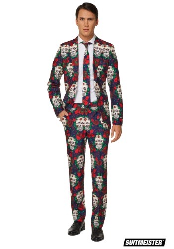 Day of the Dead Suitmeister Men's Suit コスチューム メンズ コスプレ 衣装 男性 仮装 男性用 イベント パーティ 学芸会 ギフト プレゼント|Mars shop