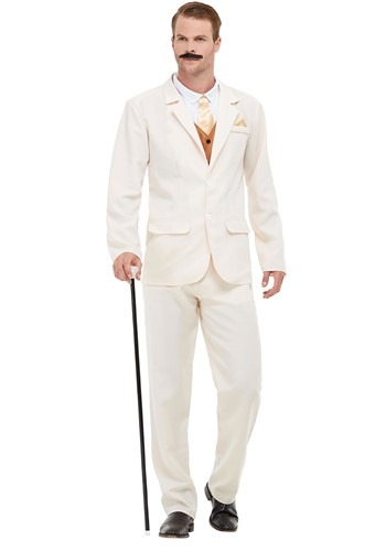 大人用 Roaring 1920年代 ホワイト コスチューム メンズ コスプレ 衣装 男性 仮装 男性用 イベント パーティ 学芸会 学芸会 ショー お遊戯会 二次会 忘年会 新年会 歓迎会 送迎会 出し物 余興 誕生日 発表会 ギフト プレゼント