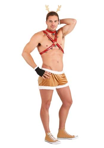 Mens セクシー Reindeer コスチューム ハロウィン メンズ コスプレ 衣装 大人 男性 仮装 お洒落 おしゃれ かっこいい イベント ハロウィーン 飾り おもしろ 披露宴 学園祭 オシャレ ハロウイン パーティ 忘年会 Enof Dz