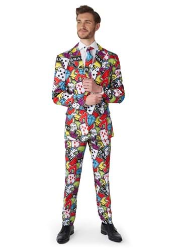 Suitmeister Mens Casino Icons Suit | メンズ コスプレ 衣装 大人 男性 仮装 おしゃれ かっこいい イベント 飾り おもしろ 披露宴 オシャレ ハロウイン パーティ 忘年会 ギフト プレゼント|Mars shop