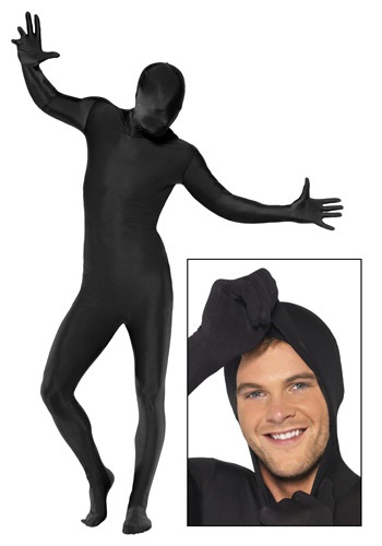 ブラック Second Skin Suit コスチューム メンズ コスプレ 衣装  男性 仮装  男性用 イベント パーティ 学芸会 ギフト プレゼント