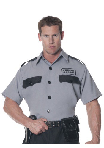 Men's 大きいサイズ Prison Guard Shirt | メンズ コスプレ 衣装 大人 男性 仮装 おしゃれ かっこいい イベント 飾り おもしろ 披露宴 オシャレ ハロウイン パーティ 忘年会 ギフト プレゼント|Mars shop