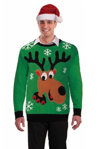 大人用 Reindeer Ugly Christmas Sweater メンズ コスプレ 衣装 男性 仮装 男性用 イベント パーティ 学芸会 クリスマス ギフト クリスマスギフト｜Mars shop