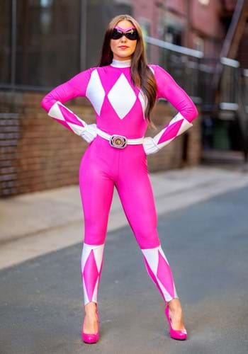 Pink Ranger Sassy ボディスーツ コスチューム レディース コスプレ 衣装 女性 仮装 女性用 イベント パーティ 学芸会 ギフト プレゼント|Mars shop