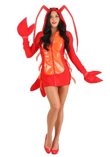Glamorous Lobster コスチューム for Women | レディース コスプレ 衣装 大人 女性 仮装 可愛い セクシー カワイイ おしゃれ かわいい イベント 飾り おもしろ 宴会 オシャレ ハロウイン パーティ 忘年会 ギフト プレゼント|Mars shop