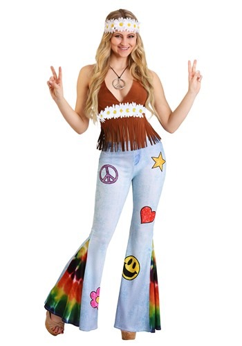 Women's Patchwork Hippie コスチューム レディース コスプレ 衣装 女性 仮装 女性用 イベント パーティ 学芸会 ギフト プレゼント|Mars shop