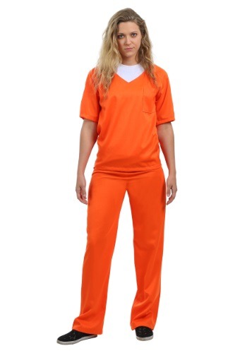 Women's Orange Prisoner コスチューム レディース コスプレ 衣装 女性 仮装 女性用 イベント パーティ 学芸会 ギフト プレゼント