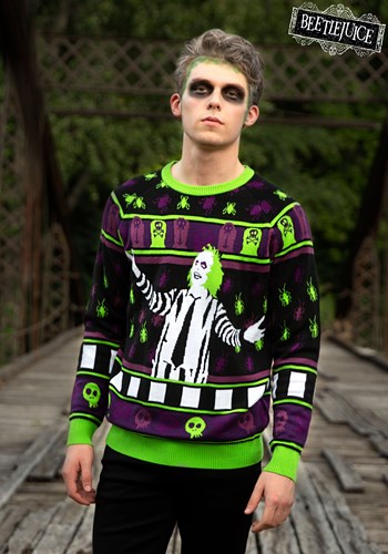 Beetlejuice It's Showtime! Halloween Sweater for 大人用s メンズ コスプレ 衣装 男性 仮装 男性用 イベント パーティ 学芸会 ギフト プレゼント 12,527円