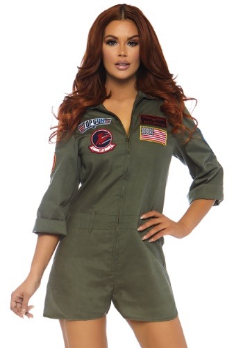 Top Gun Women's Flight Suit Romper コスチューム レディース コスプレ 衣装 女性 仮装 女性用 イベント パーティ 学芸会 ギフト プレゼント