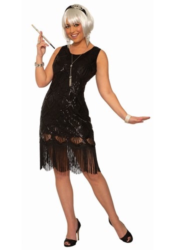 ブラック Beaded Fringe フラッパー ドレスコスチューム | レディース コスプレ 衣装 大人 女性 仮装 可愛い セクシー カワイイ おしゃれ かわいい イベント 飾り おもしろ 宴会 オシャレ ハロウイン パーティ 忘年会 ギフト プレゼント