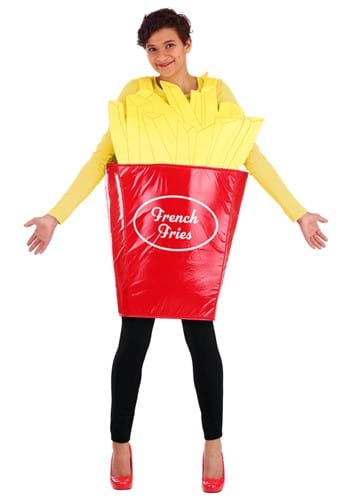 Fast Food Fries コスチューム for 大人用s | レディース コスプレ 衣装 大人 女性 仮装 可愛い セクシー カワイイ おしゃれ かわいい イベント 飾り おもしろ 宴会 オシャレ ハロウイン パーティ 忘年会 ギフト プレゼント