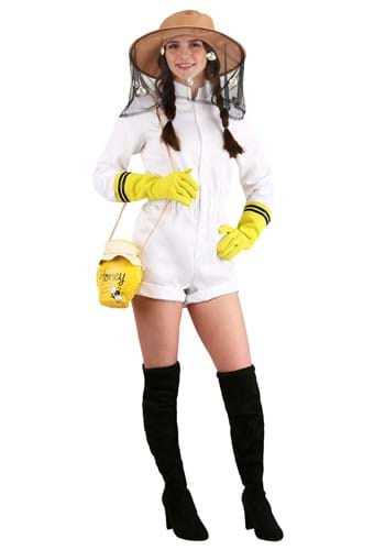 Busy Beekeeper コスチューム for Women | レディース コスプレ 衣装 大人 女性 仮装 可愛い セクシー カワイイ おしゃれ かわいい イベント 飾り おもしろ 宴会 オシャレ ハロウイン パーティ 忘年会 ギフト プレゼント｜Mars shop