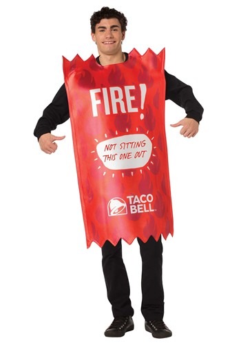 Taco Bell Fire 大人用 Sauce Packet Taco Bell コスチューム メンズ コスプレ 衣装 男性 仮装 男性用 イベント パーティ 学芸会 ギフト プレゼント｜Mars shop