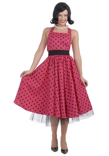 1950年代 Polka Dot Dress コスチューム レディース コスプレ 衣装 女性 仮装 女性用 イベント パーティ 学芸会 ギフト プレゼント|Mars shop