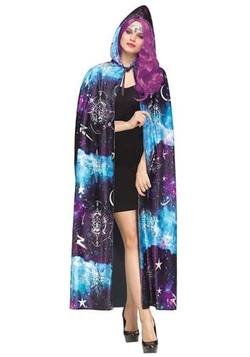 Multi Coloレッド Cosmic マント ケープ for Women | レディース コスプレ 衣装 大人 女性 仮装 可愛い セクシー カワイイ おしゃれ かわいい イベント 飾り おもしろ 宴会 オシャレ ハロウイン パーティ 忘年会 ギフト プレゼント|Mars shop