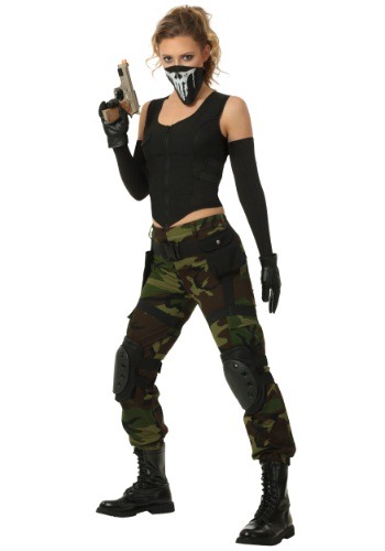Women's Fighting Soldier コスチューム レディース コスプレ 衣装 女性 仮装 女性用 イベント パーティ 学芸会 ギフト プレゼント