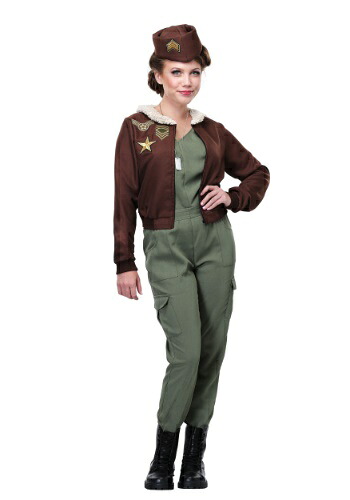Women's Vintage Flight Officer 大きいサイズ コスチューム レディース コスプレ 衣装 女性 仮装 女性用 イベント パーティ 学芸会 ギフト プレゼント