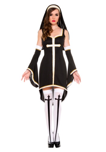 Women's Sinfully Hot Nun コスチューム レディース コスプレ 衣装 女性 仮装 女性用 イベント パーティ 学芸会 ギフト プレゼント|Mars shop