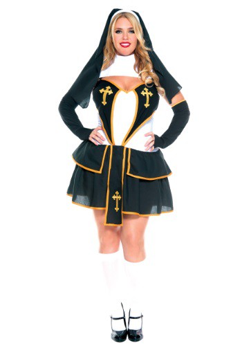Women's 大きいサイズ Flirty Nun コスチューム レディース コスプレ 衣装 女性 仮装 女性用 イベント パーティ 学芸会 ギフト プレゼント 12,730円