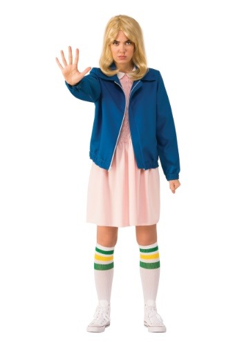 Stranger Things Eleven w/ Blue Jacket 大人用 コスチューム レディース コスプレ 衣装 女性 仮装 女性用 イベント パーティ 学芸会 ギフト プレゼント｜Mars shop