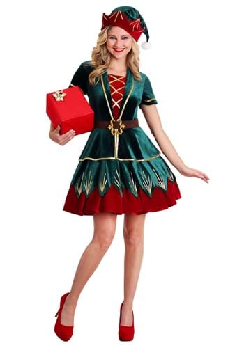 The Women's デラックス Holiday Elf コスチューム レディース コスプレ 衣装 女性 仮装 女性用 イベント パーティ 学芸会 ギフト プレゼント