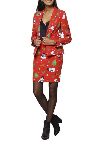Women's Ms. Christmas OppoSuit レディース コスプレ 衣装 女性 仮装 女性用 イベント パーティ 学芸会 ギフト プレゼント｜Mars shop