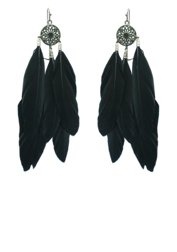 ブラック Feather Earrings ハロウィン コスプレ 衣装  仮装 小道具 おもしろい  イベント パーティ ハロウィーン 学芸会 学園祭 学芸会 ショー お遊戯会 二次会 忘年会 新年会 歓迎会 送迎会 出し物 余興 誕生日 発表会