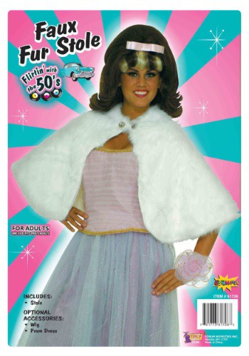 Women's ホワイト Faux Fur Stole ハロウィン コスプレ 衣装  仮装 小道具 おもしろい  イベント パーティ ハロウィーン 学芸会 学園祭 学芸会 ショー お遊戯会 二次会 忘年会 新年会 歓迎会 送迎会 出し物 余興 誕生日 発表会