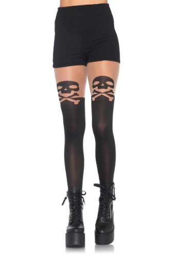 Skull and Crossbone Tights ハロウィン コスプレ 衣装  仮装 小道具 おもしろい  イベント パーティ ハロウィーン 学芸会 学園祭 学芸会 ショー お遊戯会 二次会 忘年会 新年会 歓迎会 送迎会 出し物 余興 誕生日 発表会