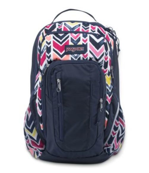ジャンスポーツ JANSPORT WOMEN'S NODE BACKPACK NAVY WATERCOLOR CHEVRON バッグ 鞄 リュックサック バックパック リックサック リュック かばん カバン