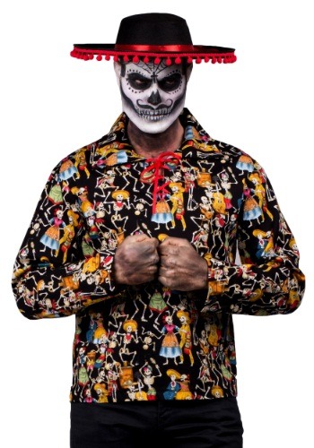 Dead Man's Party Shirt ハロウィン メンズ コスプレ 衣装 男性 仮装 男性用 イベント パーティ ハロウィーン 学芸会 学園祭 学芸会 ショー お遊戯会 二次会 忘年会 新年会 歓迎会 送迎会 出し物 余興 誕生日 発表会