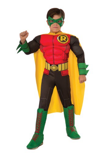 DC Comics デラックス チャイルド Robin コスチューム クリスマス ハロウィン 子ども コスプレ 衣装 仮装 こども イベント 子ども パーティ ハロウィーン 学芸会｜Mars shop