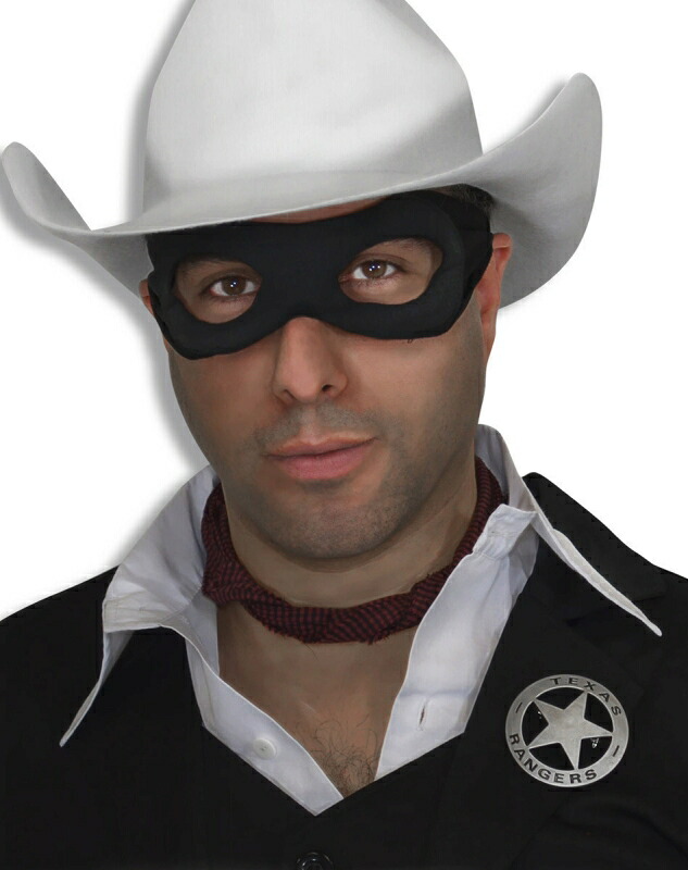 ジョニー・デップ主演　ローンレンジャー Lone Ranger ジョンリード 4点セットコスチューム(マスク、ハット、バンダナ、バッジ) クリスマス ハロウィン コスプレ 学園祭 文化祭 学祭 大学祭 高校 イベント｜Mars shop
