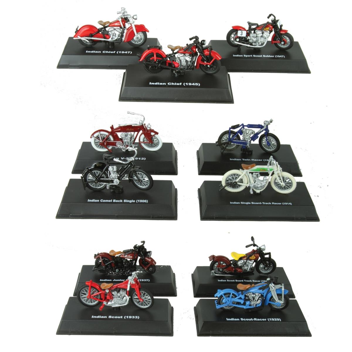 New Ray ニューレイ Indian インディアン Historic 11 Motorcycle Collection 1/32 スケール | ダイキャストカー ダイキャスト 車のおもちゃ 車 おもちゃ コレクション ミニチュア ダイカスト モデルカー ミニカー アメ車 ギフト プレゼント